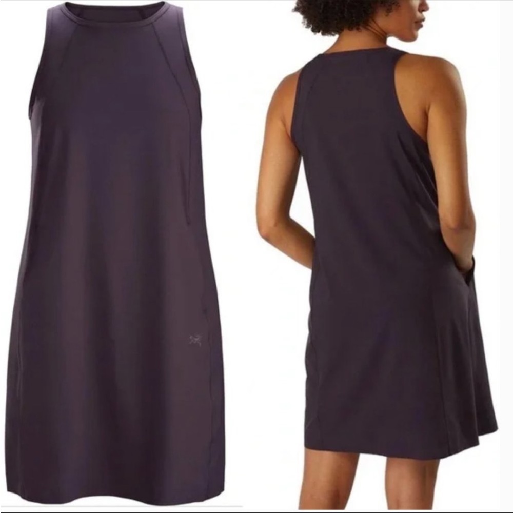 Arc’teryx Contenta Lightweight Shift Dress Dark Purple Size Small